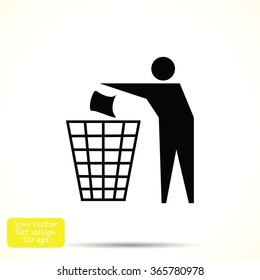 Recycling sign icon