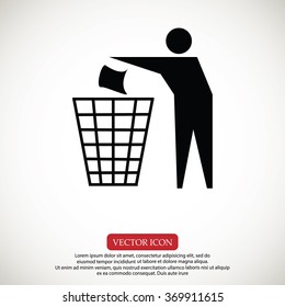 Recycling sign icon