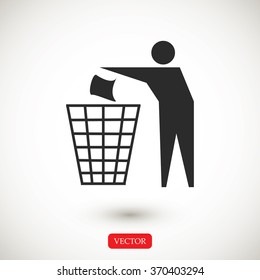 Recycling sign icon