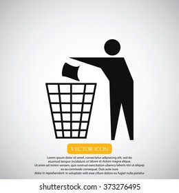 Recycling sign icon