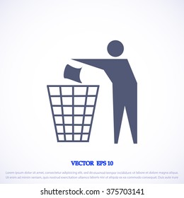 Recycling sign icon