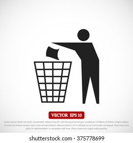Recycling sign icon