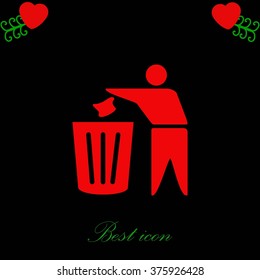 Recycling sign icon