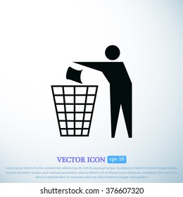 Recycling sign icon