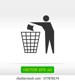 Recycling sign icon