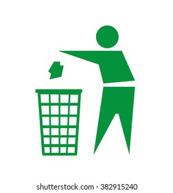 Recycling sign icon