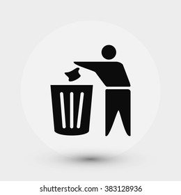 Recycling sign icon
