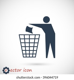 Recycling sign icon