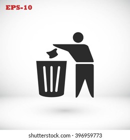 Recycling sign icon