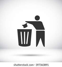 Recycling sign icon