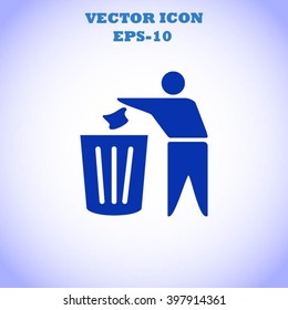 Recycling sign icon