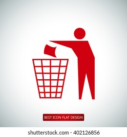 Recycling sign icon