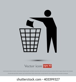 Recycling sign icon