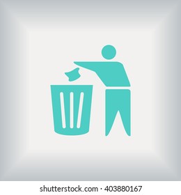 Recycling sign icon