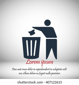 Recycling sign icon