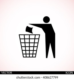 Recycling sign icon