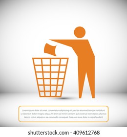 Recycling sign icon