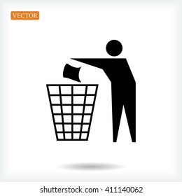 Recycling sign icon
