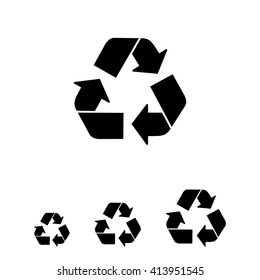 Recycling sign icon