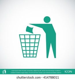 Recycling sign icon