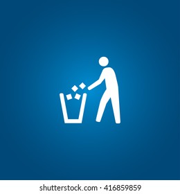 Recycling sign icon