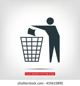 Recycling sign icon