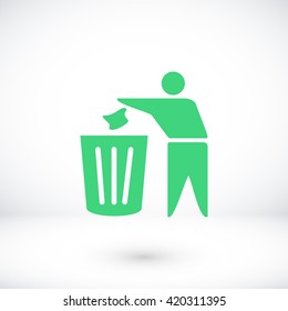 Recycling sign icon