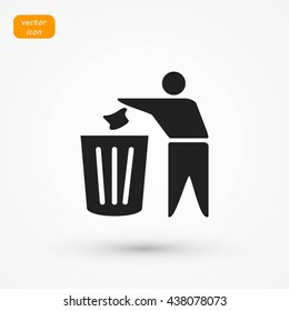 Recycling sign icon