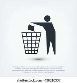 Recycling sign icon