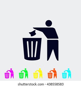 Recycling sign icon