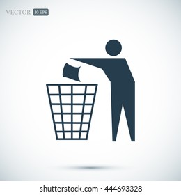 Recycling sign icon