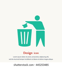 Recycling sign icon