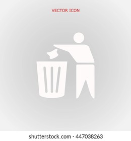 Recycling sign icon