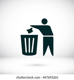Recycling sign icon