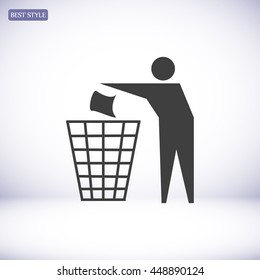 Recycling sign icon
