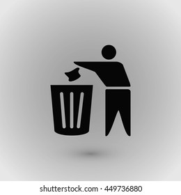 Recycling sign icon