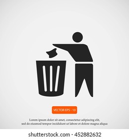 Recycling sign icon