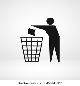 Recycling sign icon