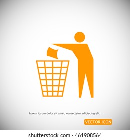 Recycling sign icon