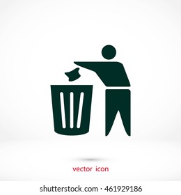 Recycling sign icon
