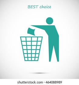 Recycling sign icon