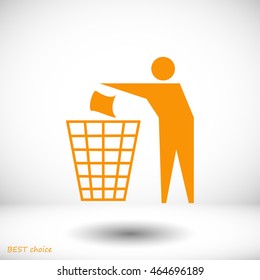 Recycling sign icon