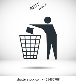 Recycling sign icon