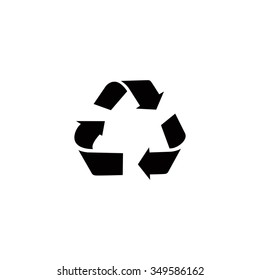 Recycling sign icon. Reuse button, reduce symbol