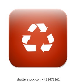 Recycling sign icon. Reuse button, reduce symbol