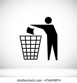 Recycling sign icon, vector best flat, EPS