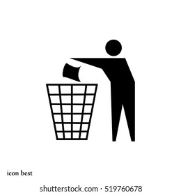Recycling sign icon, vector best flat icon, EPS