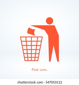 Recycling sign icon, vector best flat icon, EPS