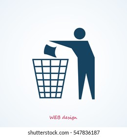 Recycling sign icon, vector best flat icon, EPS
