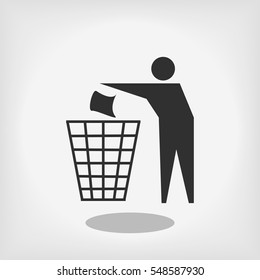 Recycling sign icon, vector best flat icon, EPS